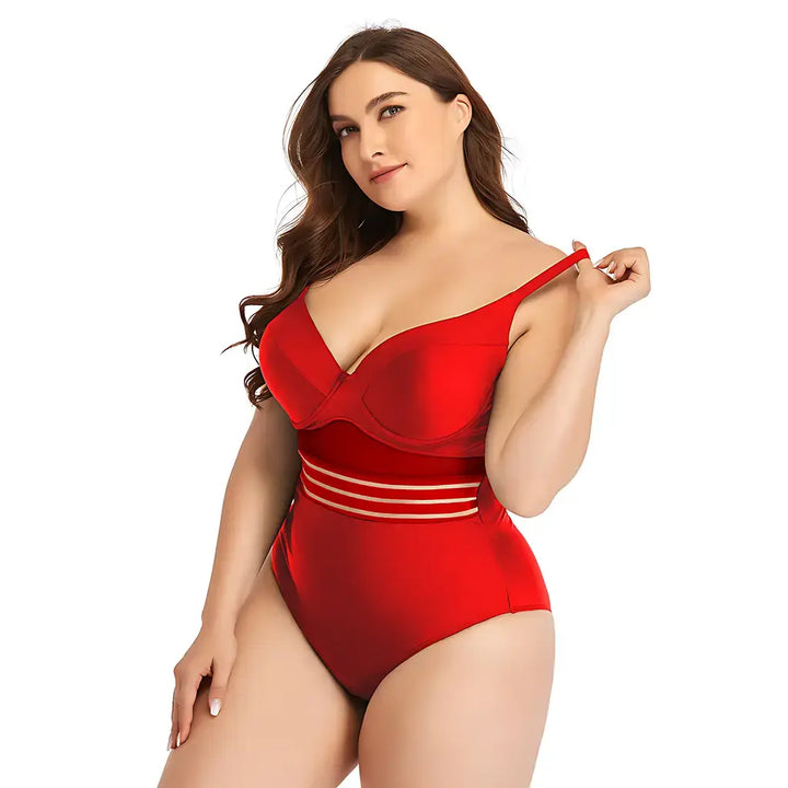 Maio-Plus-Size-Alta-Compressao-Disfarca-Barriga-Vermelho-Seascape-Serenity-04